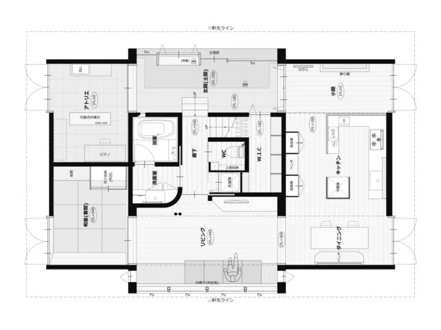 １F間取り図