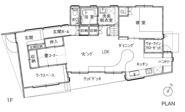 １F間取り図