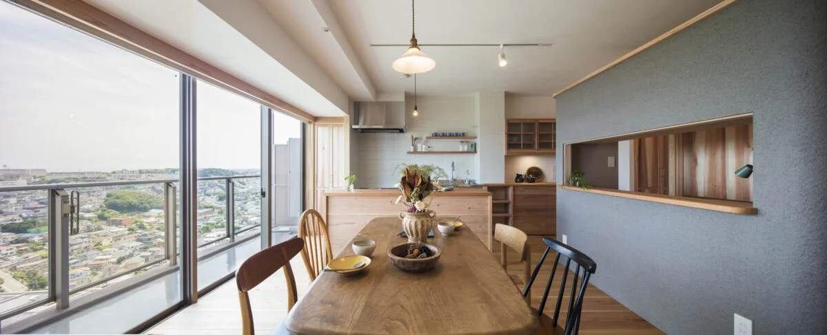 タワーマンションを自然素材の住まいに。 暮らしを豊かにするマンションリノベ