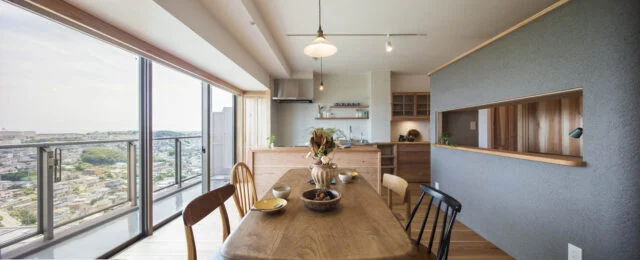 タワーマンションを自然素材の住まいに。 暮らしを豊かにするマンションリノベ