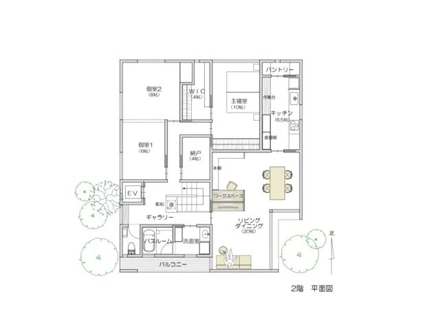 2F平面図