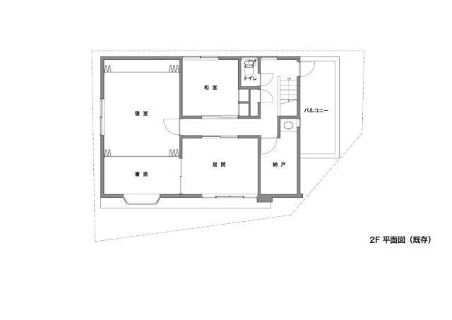 リノベーション前２F間取り図