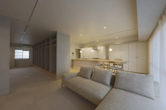 家具や建具は全てオリジナル。フルリノベを 選んだからこそできたフレキシブルな住まい