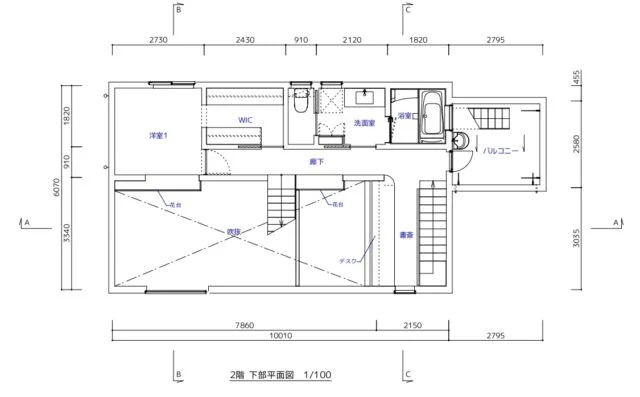 ２F平面図